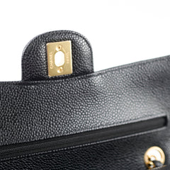 Chanel Classic Flap Small Caviar Black - Microchipped