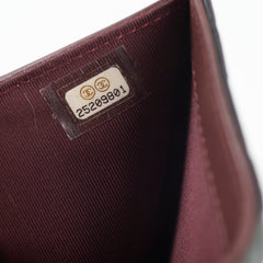 Chanel Tri Fold Black Lambskin Wallet