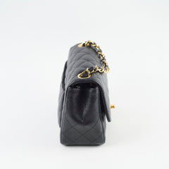 Chanel Caviar Mini Square 24k Gold Black - Series 12