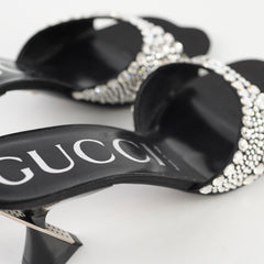 Gucci Crystal Black Heels Size 37