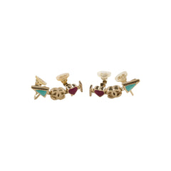 Chanel Earring Clip Heart (Costume Jewellery)