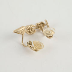 Chanel Earring Clip Heart (Costume Jewellery)