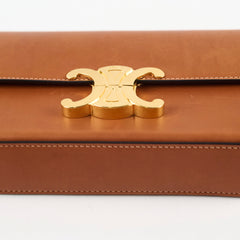 Celine Triomphe Shoulder Bag in Natural Calfskin