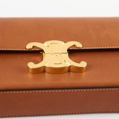 Celine Triomphe Shoulder Bag in Natural Calfskin