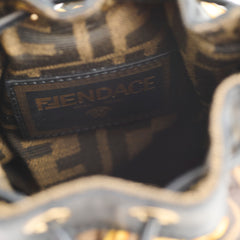 Fendi x Versace Collection FENDACE Mini Mon Tresor Zucca Bucket Bag