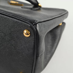 Prada Galleria Saffiano Zip Tote Medium Black