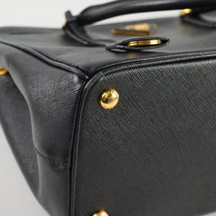 Prada Galleria Saffiano Zip Tote Medium Black