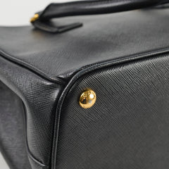 Prada Galleria Saffiano Zip Tote Medium Black