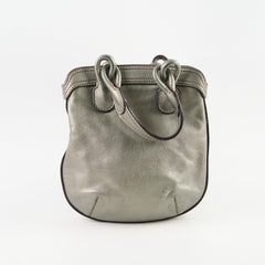Loewe Top Handle Crossbody Metallic Silver Grey