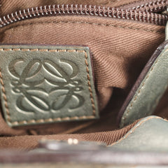 Loewe Top Handle Crossbody Metallic Silver Grey