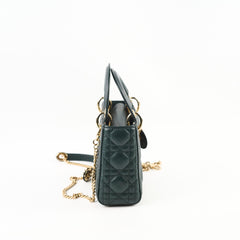 Dior Mini Lady Dior Dark Grey Green
