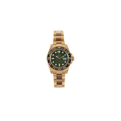 Rolex GMT Master II 40mm 116718LN 18k Yellow Gold Green Dial