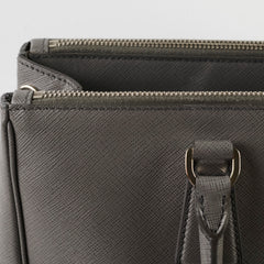 Prada Large Galleria Bag Grey Silver HW