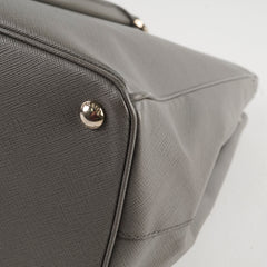 Prada Large Galleria Bag Grey Silver HW