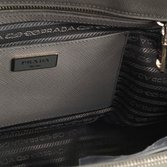 Prada Large Galleria Bag Grey Silver HW