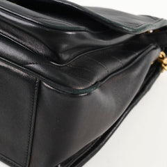 Saint Laurent Niki Medium Chevron Vintage Leather Black