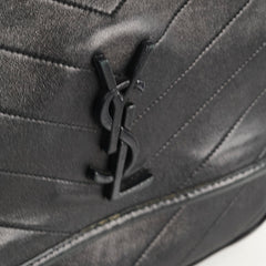 Saint Laurent Niki Medium Chevron Vintage Leather Black