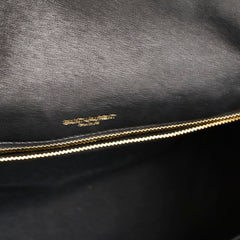 Saint Laurent Niki Medium Chevron Vintage Leather Black