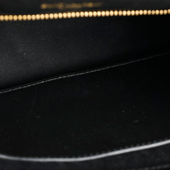 Saint Laurent Niki Medium Chevron Vintage Leather Black