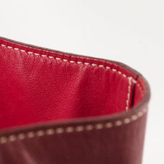 Hermes Double Sens Tote 28 Sikkim Leather Rouge H Rouge Casaque Q Square Stamp