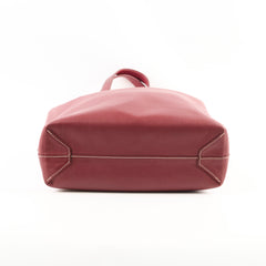 Hermes Double Sens Tote 28 Sikkim Leather Rouge H Rouge Casaque Q Square Stamp