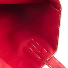 Hermes Double Sens Tote 28 Sikkim Leather Rouge H Rouge Casaque Q Square Stamp