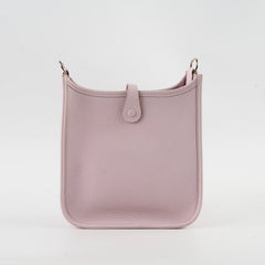 Hermes Mini Evelyne Clemence Mauve Pale W Stamp