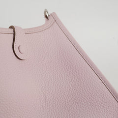 Hermes Mini Evelyne Clemence Mauve Pale W Stamp