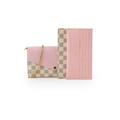 Louis Vuitton Pochette Felice Damier Azur Rose Ballerine