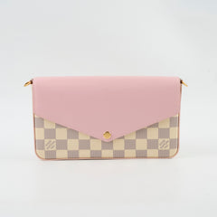 Louis Vuitton Pochette Felice Damier Azur Rose Ballerine