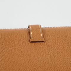 Hermes Mini Bearn Wallet Gold Epsom PHW