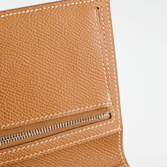 Hermes Mini Bearn Wallet Gold Epsom PHW