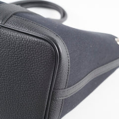 Hermes Garden Party 30 Black Canvas Y Stamp