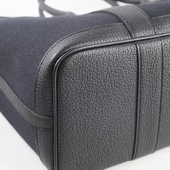 Hermes Garden Party 30 Black Canvas Y Stamp