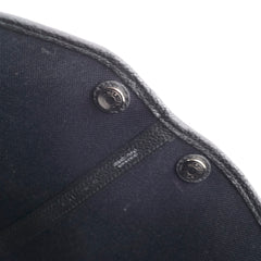 Hermes Garden Party 30 Black Canvas Y Stamp