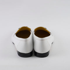 Hermes Royal Loafers White Calfskin K stamp