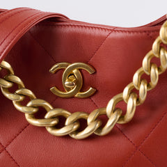 Chanel Easy Mood Hobo Terracotta Burnt Orange