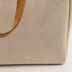 Hermes Toile Tote Canvas 40 Natural/Beige - Square F Stamp