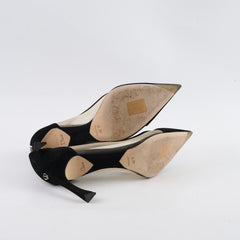Christian Dior Black Suede 40 Heels