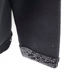 Chanel Black Sequin Wool Cardigan Size 40
