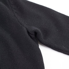 Chanel Black Sequin Wool Cardigan Size 40