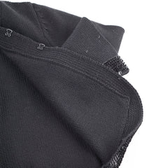 Chanel Black Sequin Wool Cardigan Size 40