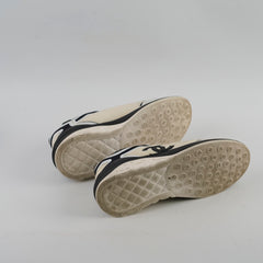 Chanel Cream/Black Sneakers Size 39