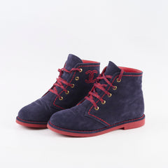 Chanel Suede Navy/Red Size 38C Boots