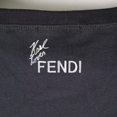 Fendi tshirt top size 42 Black