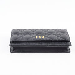 Dior Caro Black Belt Pouch with Chain