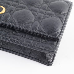 Dior Caro Black Belt Pouch with Chain