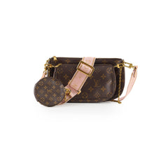Louis Vuitton Multi-pochette Monogram Pink Strap