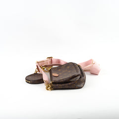 Louis Vuitton Multi-pochette Monogram Pink Strap