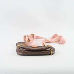 Louis Vuitton Multi-pochette Monogram Pink Strap